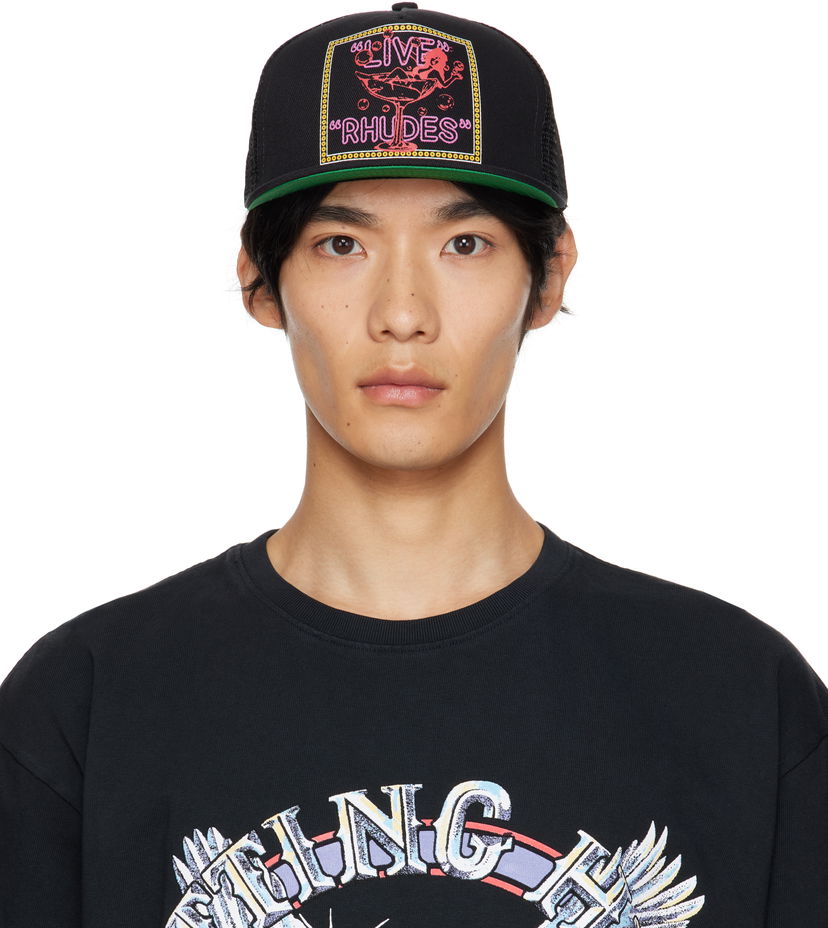 Korkki Rhude Rhude 'Live Rhudes' Trucker Hat Musta | RHPF25HA01747