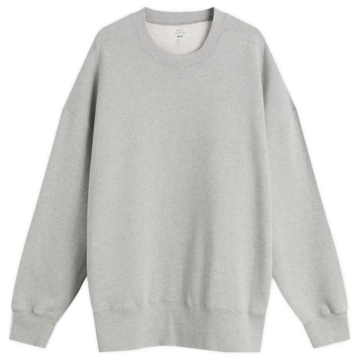 Huppari Studio Nicholson Studio Nicholson x Beams Plus Golightly Jersey Sweatshirt Harmaa | BPSN1301-15, 0