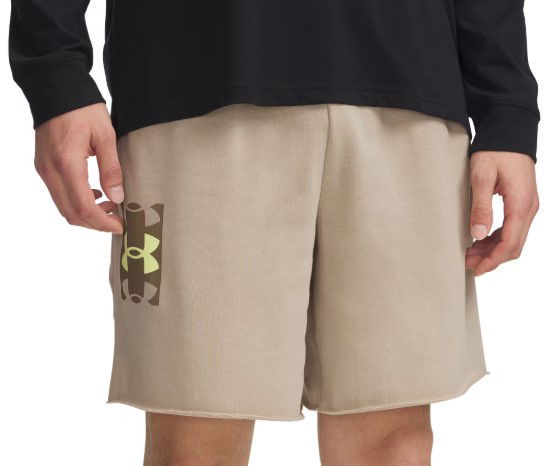 Shortsit Under Armour Rival Terry Logo 8in Shorts Beige | 1390147-299