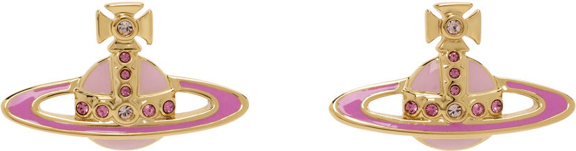 Korvakorut Vivienne Westwood Vivienne Westwood Small Neo Bas Relief Earrings Vaaleanpunainen | 62010039-02R839-