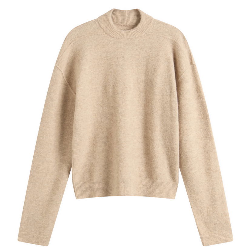 Villapaita Rick Owens Rick Owens Tommy Knitted Top, Size Large Beige | RP02E4655-KWP-44