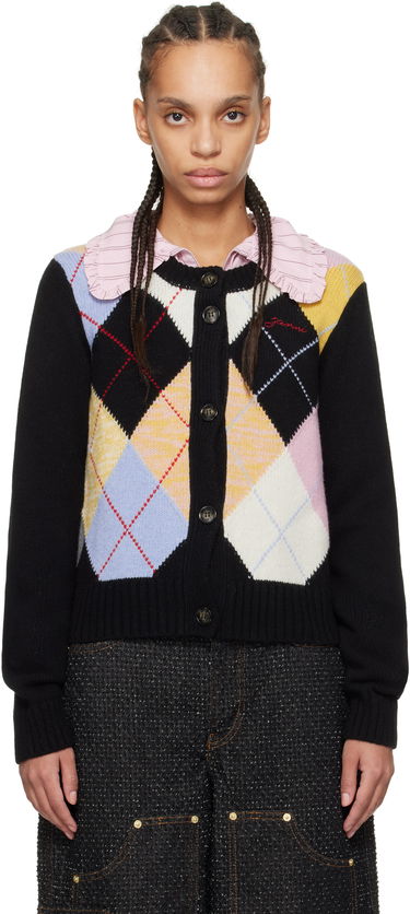 Villapaita GANNI GANNI Harlequin Knit Cardigan Monivärinen | K2380, 0