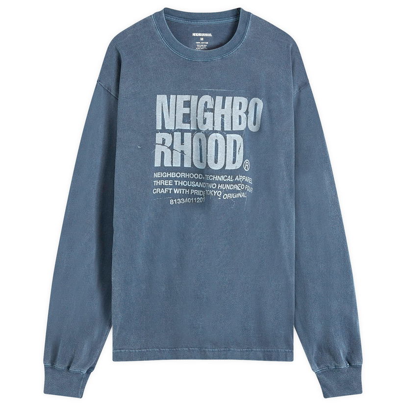 T-paita Neighborhood LS-11 Long Sleeve T-Shirt Sininen | 242PCNH-LT11-NVY
