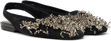 Asusteet Dries Van Noten Dries Van Noten Embellished Mesh Slingback Ballerinas Musta | WS251-1617-800, 3
