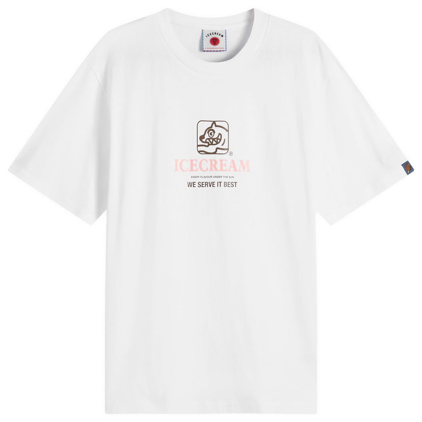 T-paita BBC IceCream Serve It Best T-Shirt, Size Large Valkoinen | IC25348-WHT
