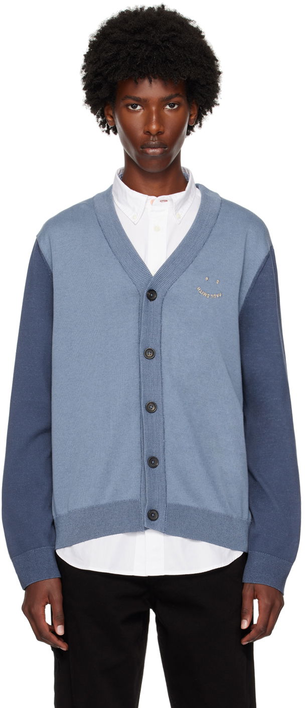 Villapaita Paul Smith PS Paul Smith Happy Cardigan Sininen | M2R-957Y-N22149-46