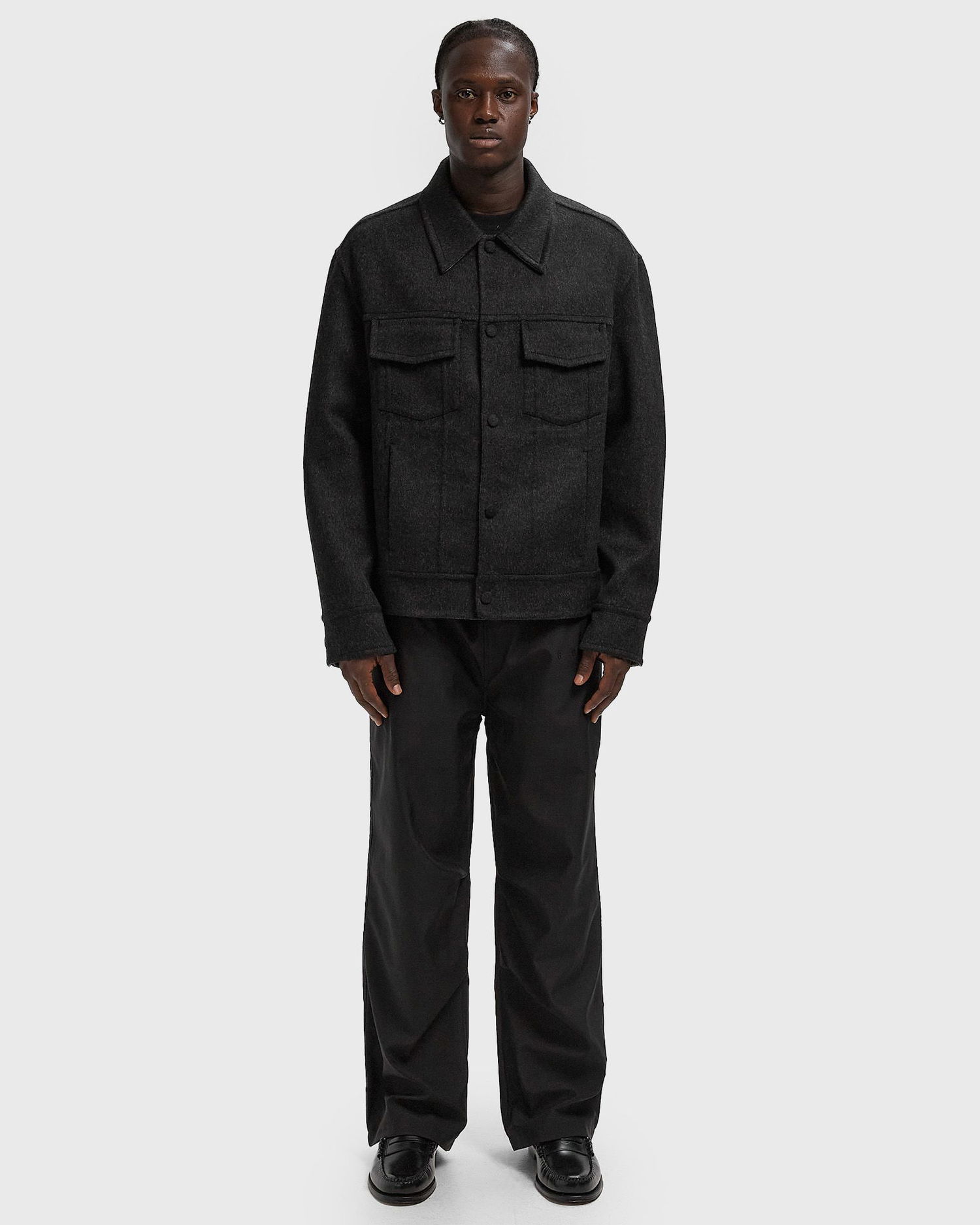 Takki AMI Wool Trucker Jacket Musta | UJK847.WO0009-021, 1