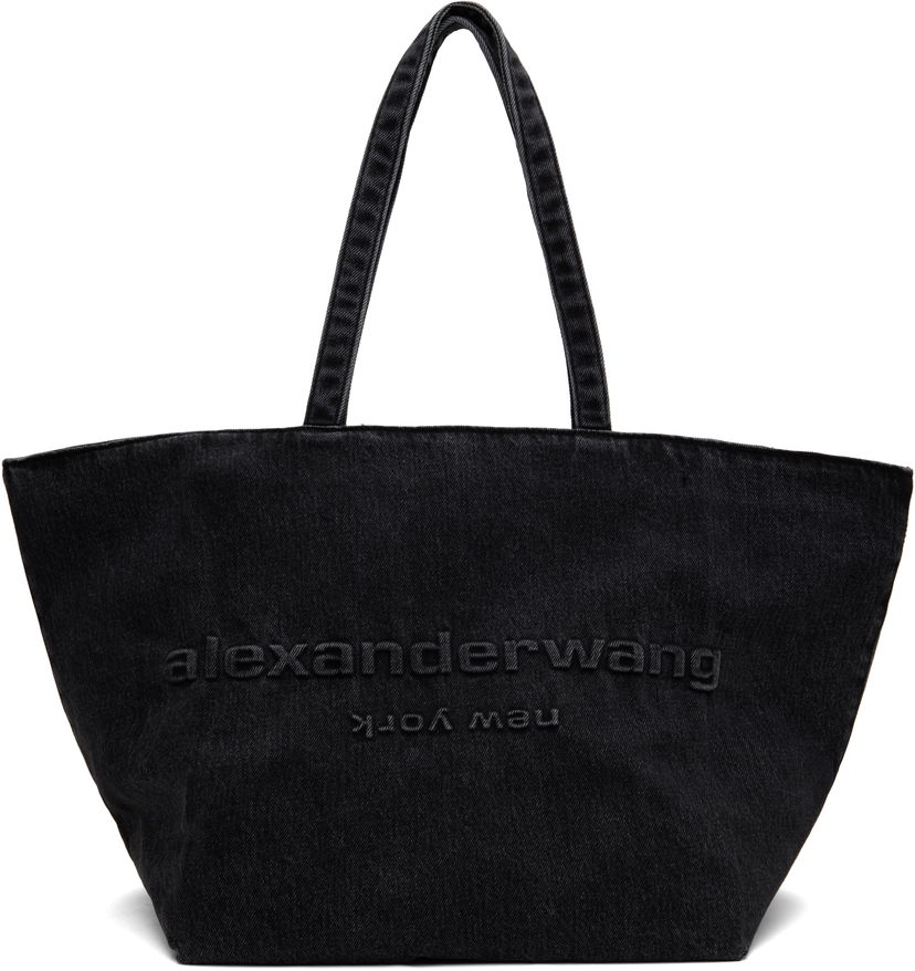 Kangaskassi Alexander Wang Alexander Wang Punch Denim Tote Musta | 20125T30T