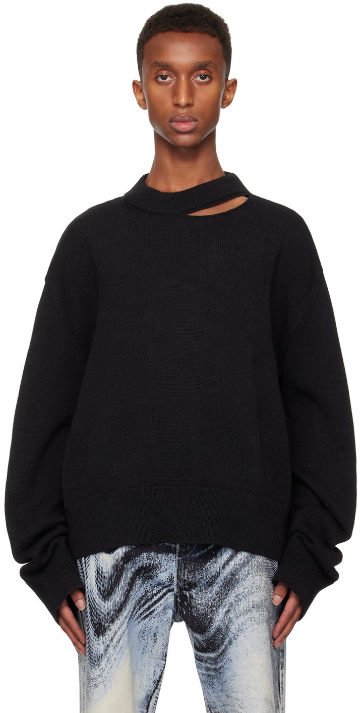 Villapaita Camper Camperlab Melange Knit Sweater Musta | AU00011-002