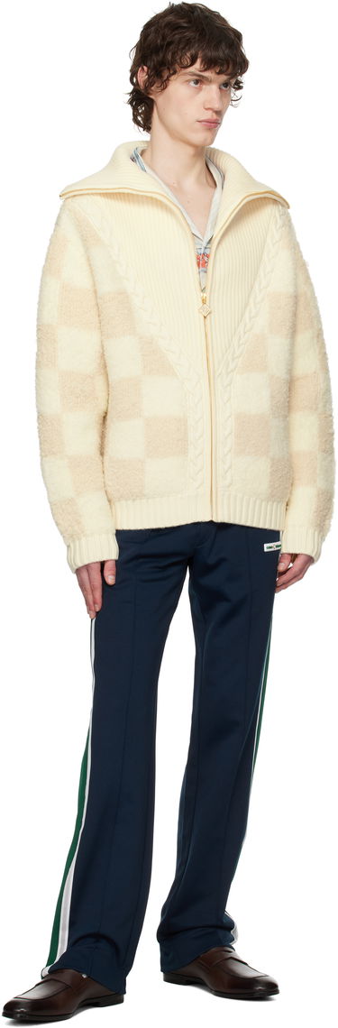 Villapaita Casablanca Casablanca Merino Fleece Zip-Up Jacket Beige | MPS25-KW-851-01, 3