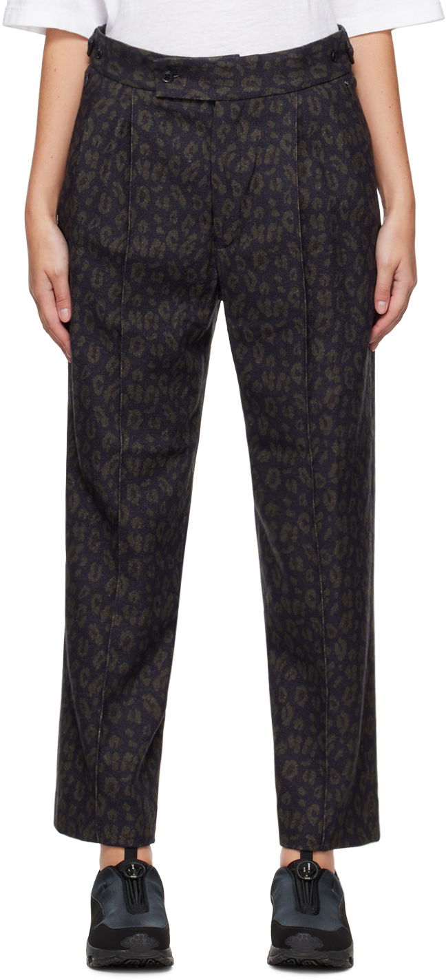 Housut Needles Jacquard Trousers Musta | LQ147