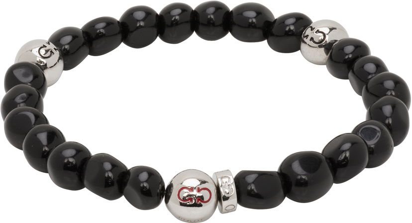 Rannerengas FERRAGAMO Salvatore Ferragamo Baroque Beads Bracelet Musta | 785666