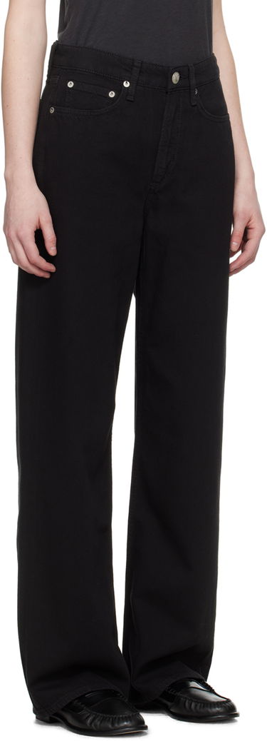 Jeans rag & bone Rag & Bone Logan Wide Leg Jeans Musta | WDD22H2935STBL, 1