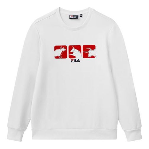 Huppari FILA Sportswear Bull Graphic Sweatshirt Valkoinen | F11M118297F-WT