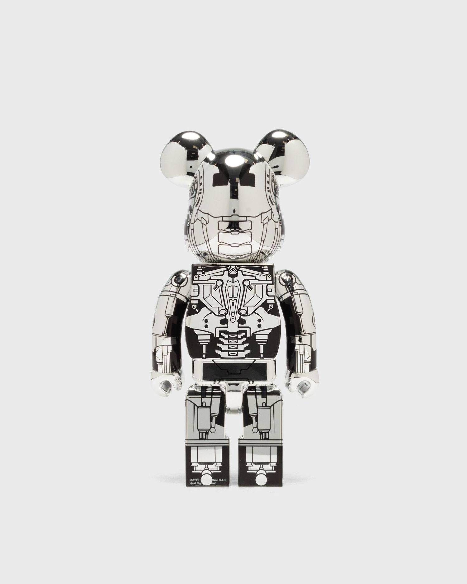 Keräilykelpoinen Medicom Toy Terminator 2 T-800 Endoskeleton Collectible Figure 400% Metallinen | MED2437, 1