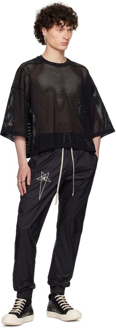 Crop top Rick Owens Rick Owens Champion Edition Tommy Cropped Mesh T-Shirt Musta | CM01E1676 CHONET MESH, 3
