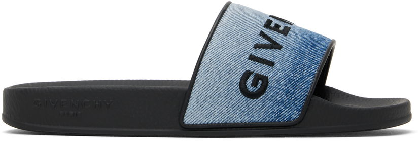 Uimapuvut Givenchy Givenchy Slide Flat Pool Slides Musta | BE3076E2CT420