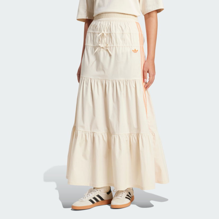 Hame adidas Originals adidas Originals Summer Glow Tiered Maxi Skirt Beige | KC0768