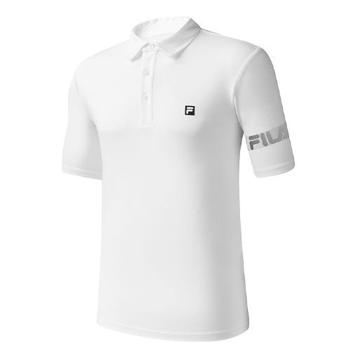 Poolopaita FILA Athletics Sports Polo Shirt Valkoinen | A11M031152F-WT