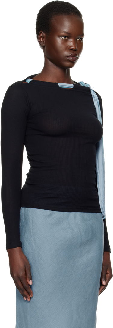 Villapaita Baserange Baserange Circ Long Sleeve T-Shirt Musta | TOCIL-RB-SP25, 1