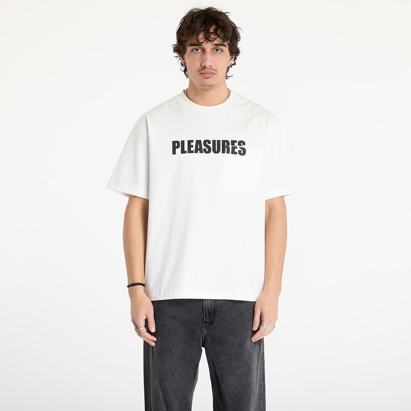 T-paita Pleasures White Valkoinen | P24W009 WHITE