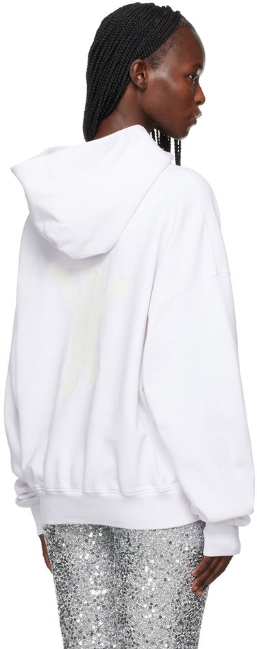 Huppari We11done We11done Printed Hoodie Valkoinen | WD-TH3-22-727-U-IV, 2