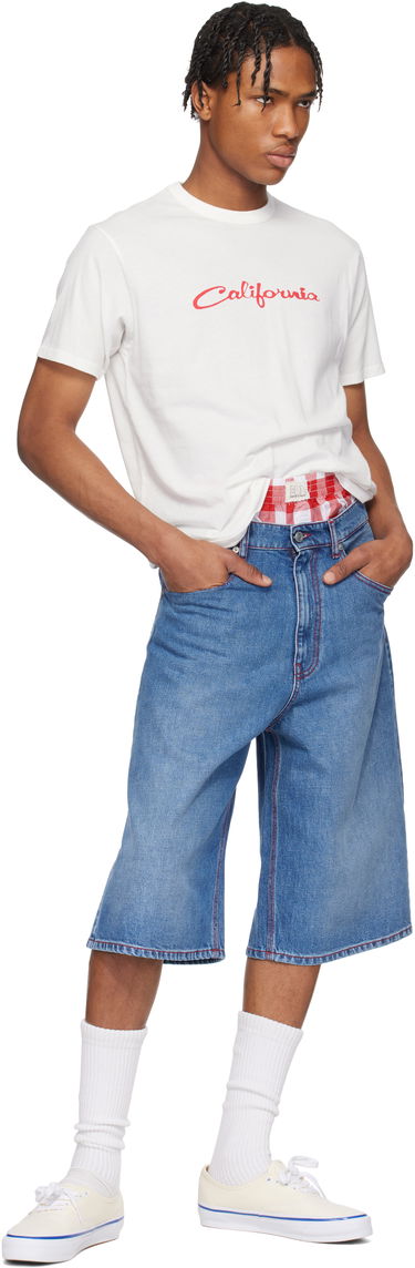 Shortsit ERL ERL Indiana Denim Skate Shorts Sininen | ERL10P014, 3