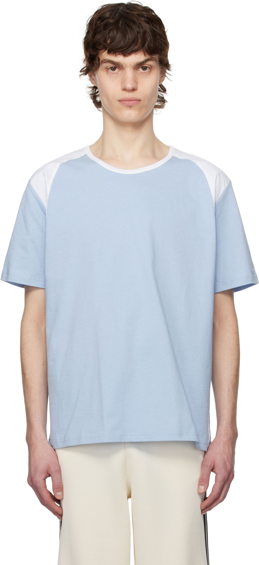 T-paita Wales Bonner Wales Bonner Dub T-Shirt Sininen | MS25JE07-JE01-400 T-SHIRT JERSEY
