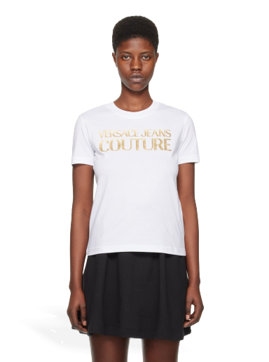 T-paita Versace Bonded T-Shirt Valkoinen | E76HAHT04_ECJ00T