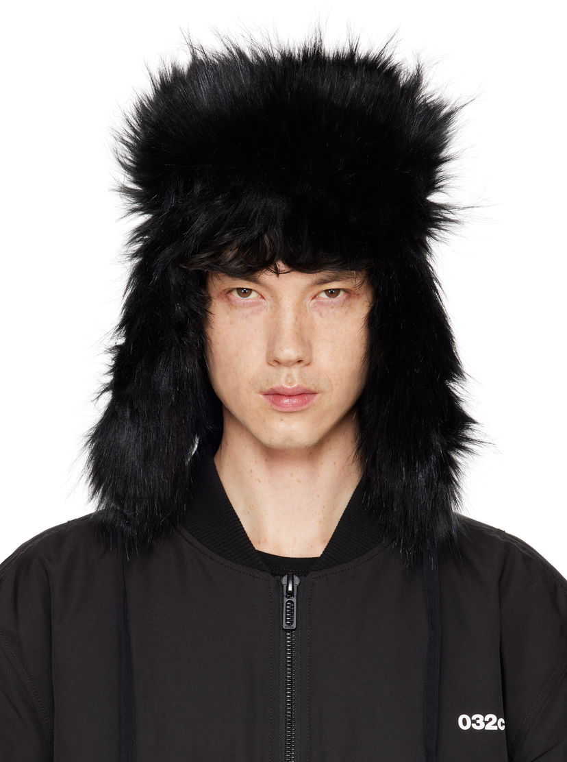 Hattu 032C Trapper Aviator Hat Musta | F24-UAW-3204-000