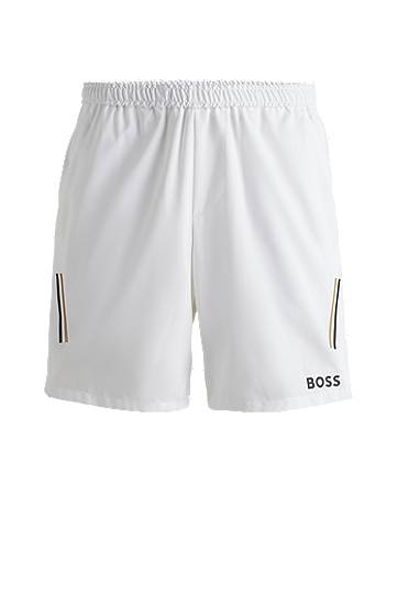 Shortsit BOSS Matteo Berrettini Water-Repellent Shorts Valkoinen | 50521655