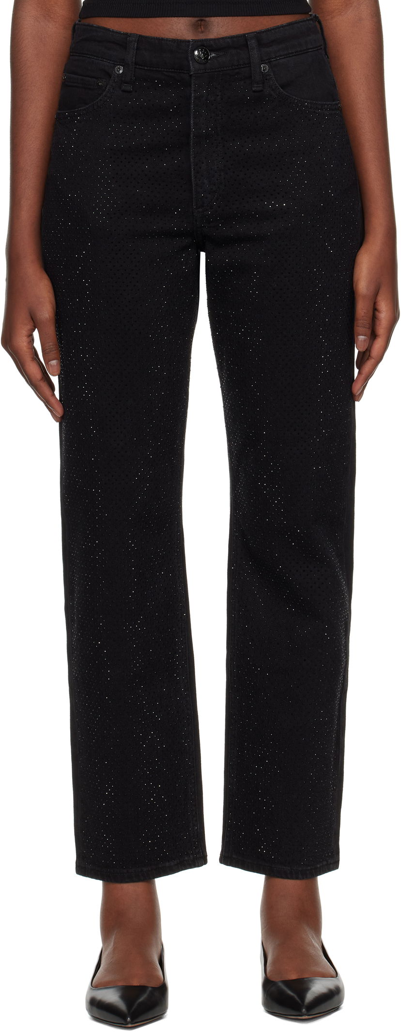 Jeans rag & bone rag & bone Harlow Straight Jeans Musta | WDD24F2956FMSI
