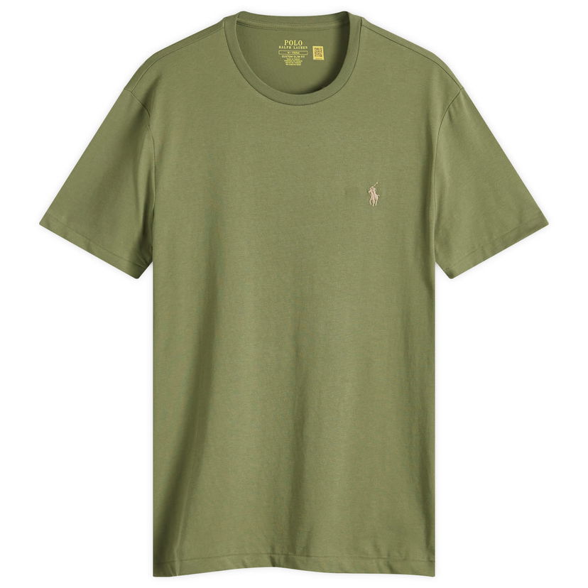 T-paita Polo by Ralph Lauren Custom Fit T-Shirt Vihreä | 710671438389