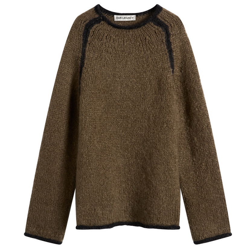 Villapaita OUR LEGACY Rider Roundneck Jumper Ruskea | M4253RS