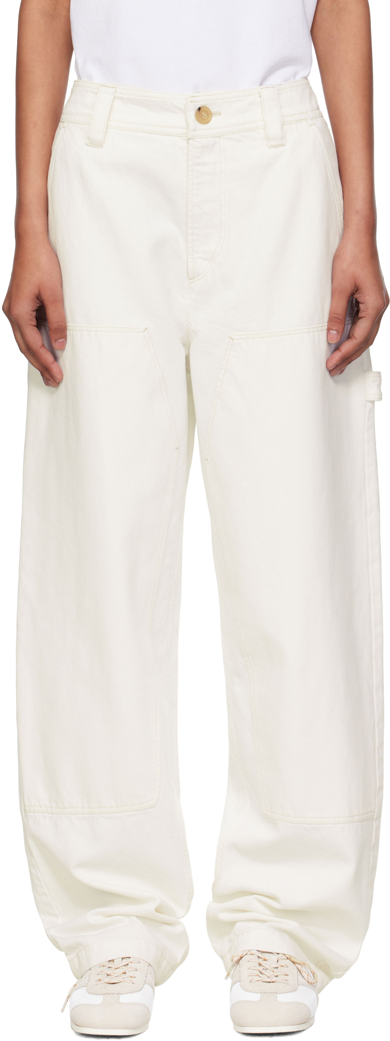 Cargo housut A.P.C. A.P.C. Gustav Carpenter Pants Valkoinen | COGZV-M08484, 0