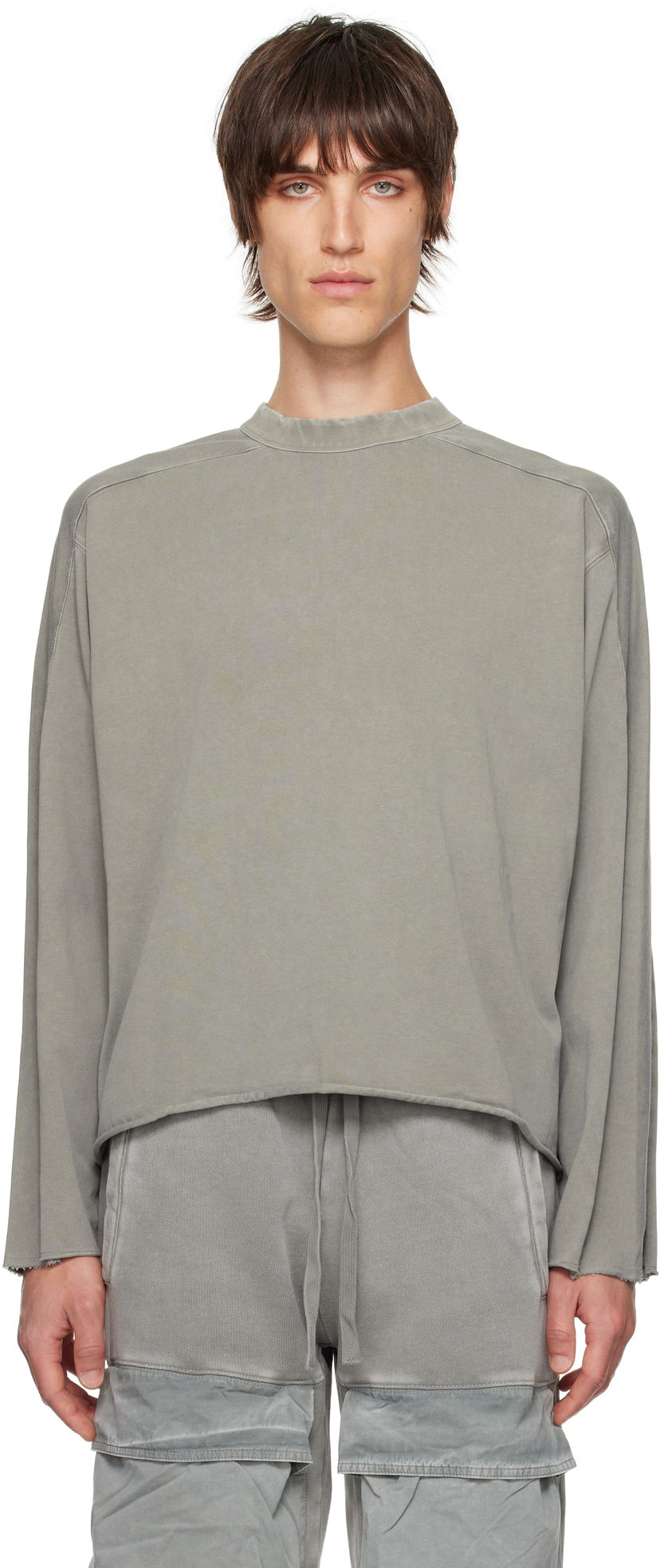 T-paita Entire Studios Long Sleeve T-Shirt Harmaa | ES2486RH