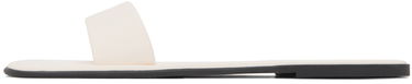 Mekko The Row The Row Leather Beach Slides Valkoinen | F1386-SPN60, 2
