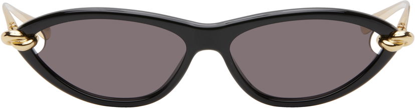 Aurinkolasit Bottega Veneta Knot Cat Eye Sunglasses Musta | BV1390S-001