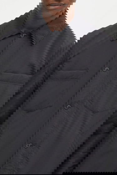 Puffer takki Samsoe Samsoe Samsoe Samsoe Sapally Padded Overshirt Musta | M25100087, 3