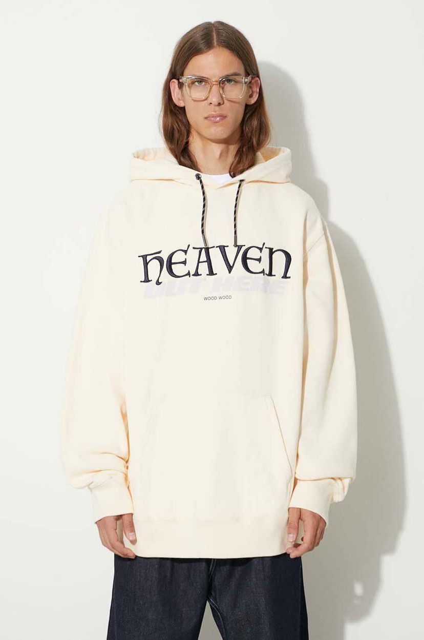 Huppari WOOD WOOD Zeus Heaven Hoodie Beige | 12335603.2493
