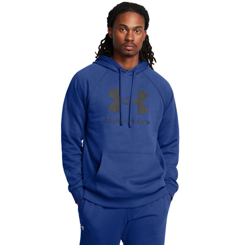 Huppari Under Armour Rival Logo Fleece Hoodie Sininen | 1379758-432