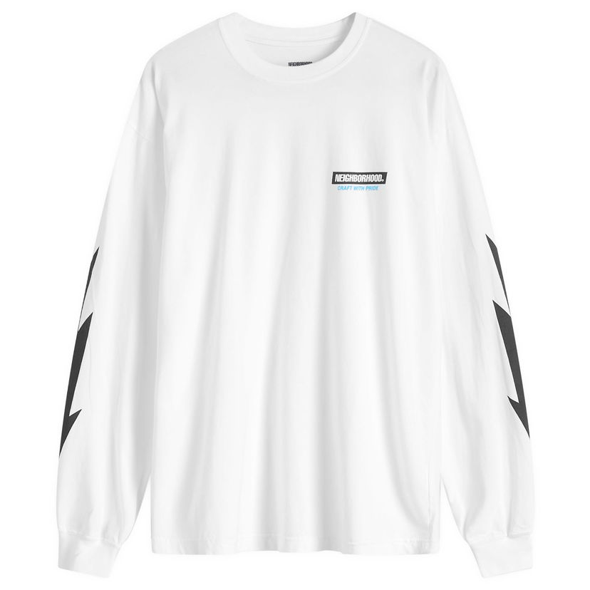 T-paita Neighborhood LS-16 Long Sleeve T-Shirt Valkoinen | 242PCNH-LT16-WHT