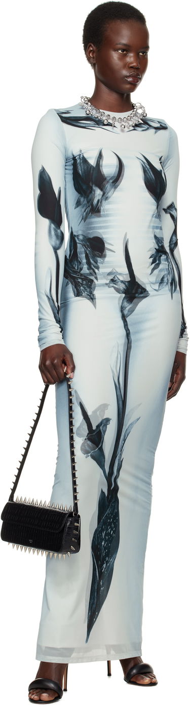 Mekko Jean Paul Gaultier Jean Paul Gaultier 'The Flower Body Morphing Marinière' Maxi Dress Sininen | 25/33-F-RO371-T581-010200, 3