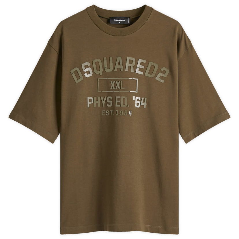 T-paita DSQUARED2 Loose Fit Phys Ed. '64 T-Shirt Vihreä | S74GD1413-D20033-728