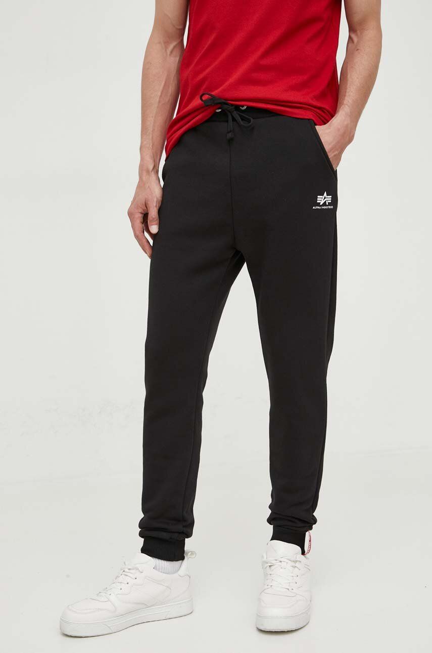 Verryttelyhousut Alpha Industries Running Basic Jogger Musta | 116370.03, 0