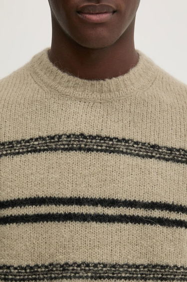 Villapaita Samsoe Samsoe Samsoe Samsoe SAARIN Striped Wool Sweater Beige | M24300098, 3
