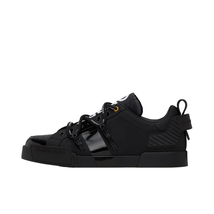 Tennarit ja kengät Dolce & Gabbana Black Portofino Sneakers Musta | CS1783AJ986