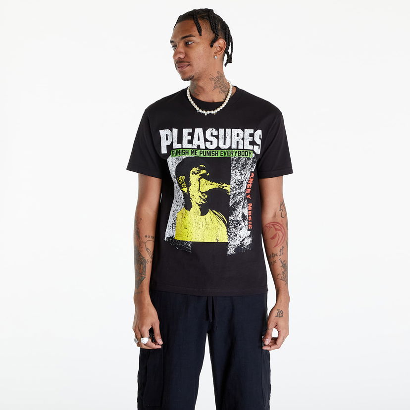 T-paita Pleasures Punish T-Shirt Musta | P24SP047 BLACK