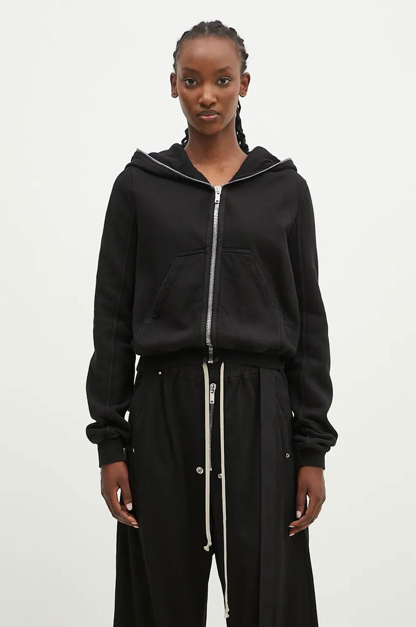 Huppari Rick Owens Hoodie Musta | DS02D2246.FEP1