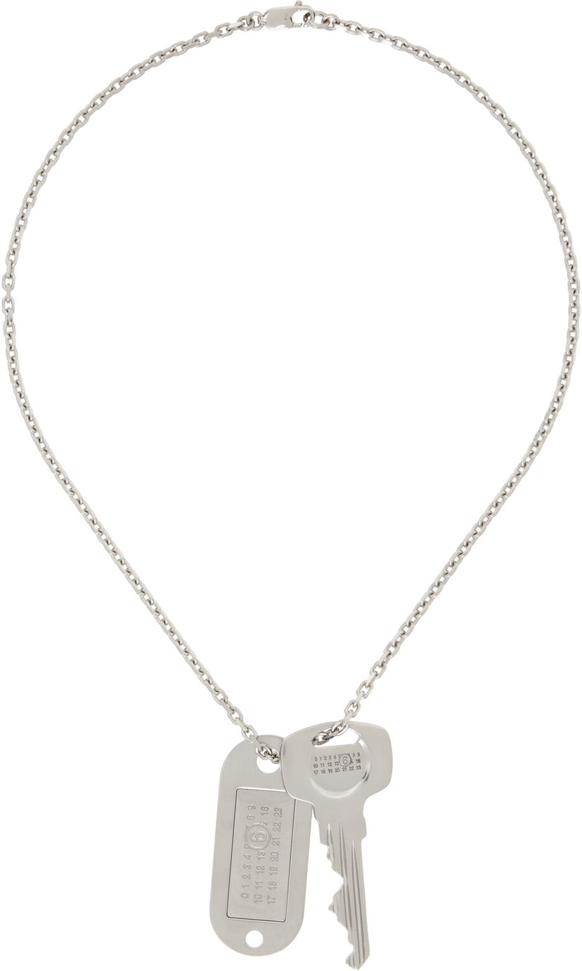 Kaulakoru Maison Margiela MM6 Maison Margiela Key Tag Necklace Metallinen | SM6UU0067 P7210